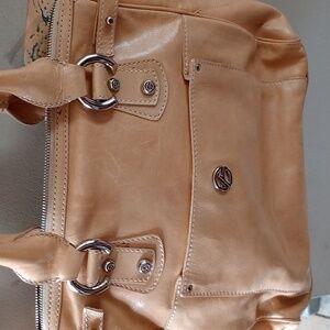 Francesco Biasia Tan Leather Tote